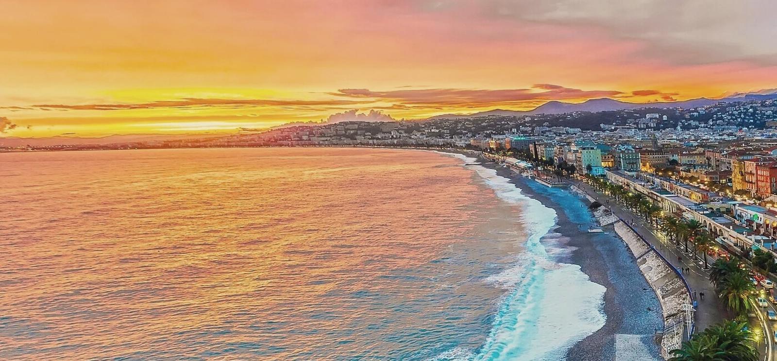 Driving along the Riviera coast